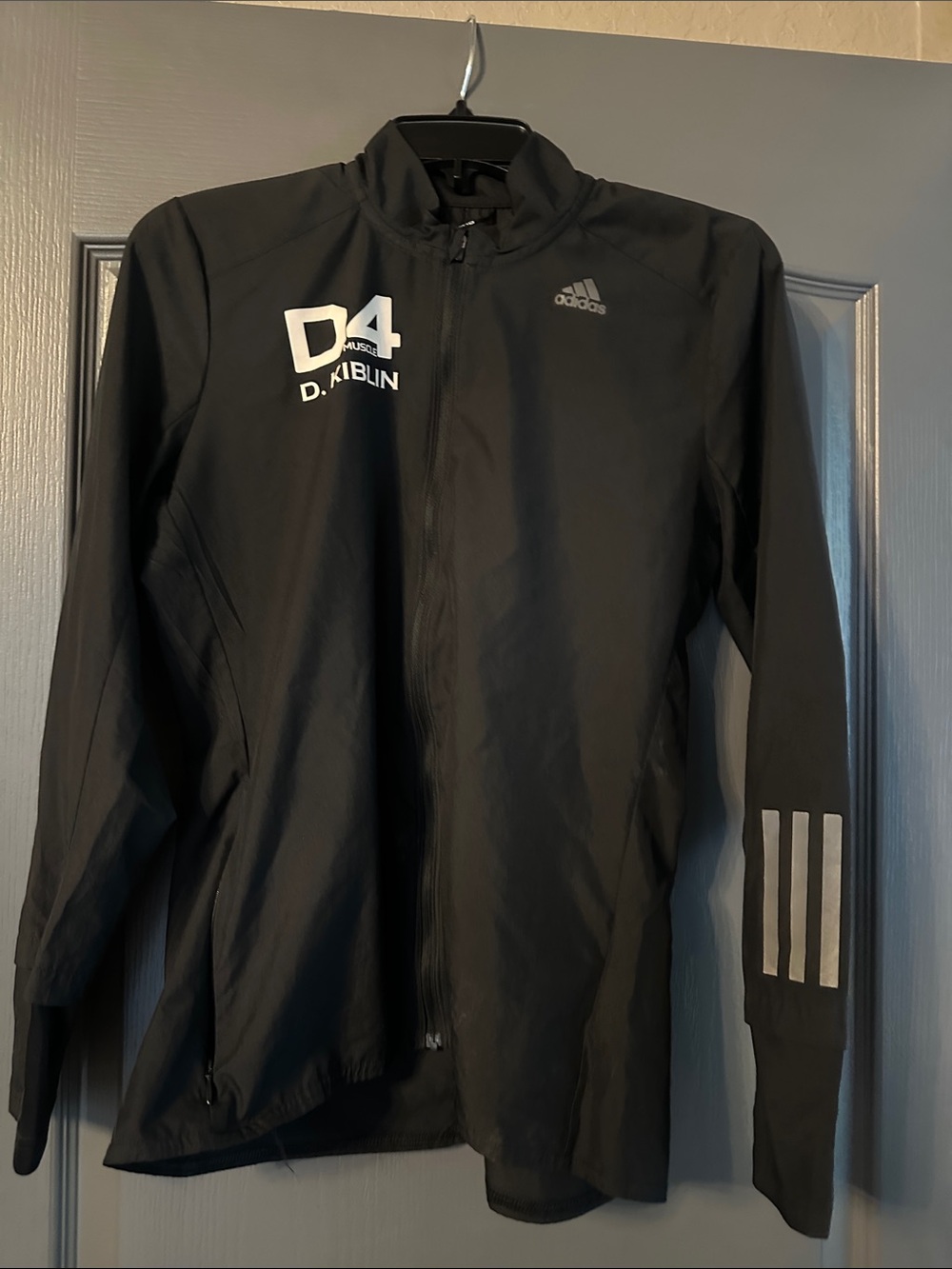 adidas Black Performance D4 Zip Training Jacket